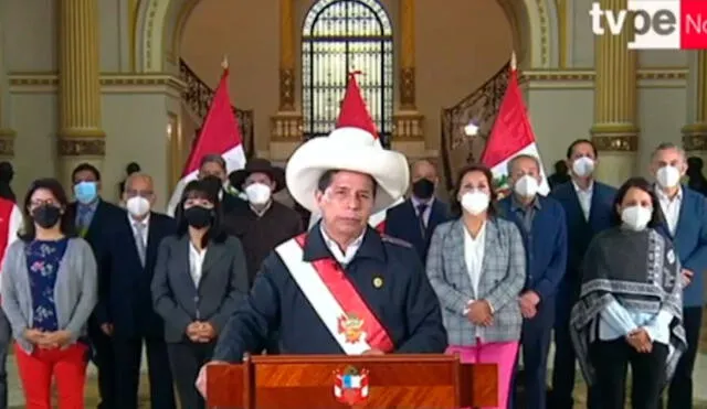 El presidente Pedro Castillo dio un mensaje a la nación este lunes 29 de noviembre. Foto: captura de TV Perú