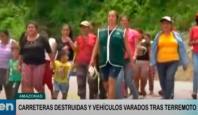 La población de Nuevo Aserradero teme más deslizamientos y solicita su pronta evacuación de la zona. Foto: captura de América TV