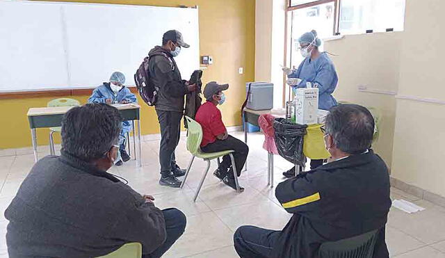 Proceso. Vacunación es lenta en Puno. Foto: La República