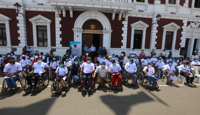 Beneficiados ayudarán a ampliar padrón de personas con discapacidad. Foto: MPT