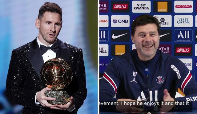 Mauricio Pochettino espera que Lionel Messi siga rompiendo récords en favor del equipo. Foto: Composición LR/EFE/PSG.