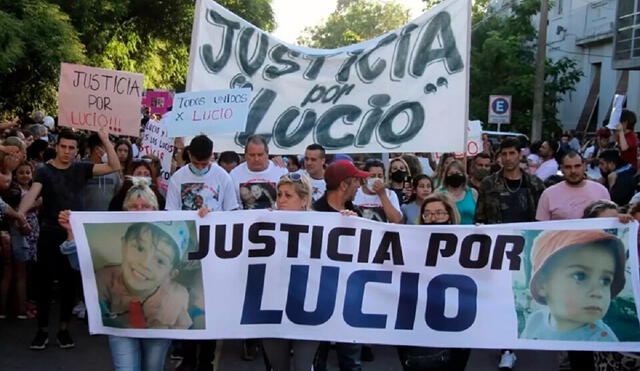 Los familiares de la víctima piden justicia por Lucio. Foto: Página12