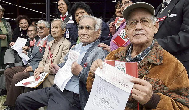 Condición. Para recibir apoyo, el pensionista debe estar registrado hasta el 30 de noviembre. Foto: difusión