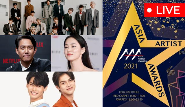 Estrellas de Asia se reúnen los AAA 2021. ¿Quiénes serán premiados en el evento? Foto: composición LR / AAA