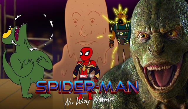 Aún no se sabe quién golpeó a Lizard en el segundo tráiler de Spider-Man: no way home.  Foto: composición/Marvel/Twitter/@filmyguy