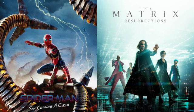 Dos de las producciones más esperadas por los fans: Spiderman y Matrix 4. Foto: composición LR/Marvel/Grant Hill