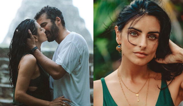 El novio de Aislinn Derbez posteó una foto junto a ella donde se dan un tierno beso. Foto: Composición/ Instagram