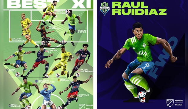 Raúl Ruidíaz llegó al Seattle Sounders en el año 2018. Foto: composición/ MLS