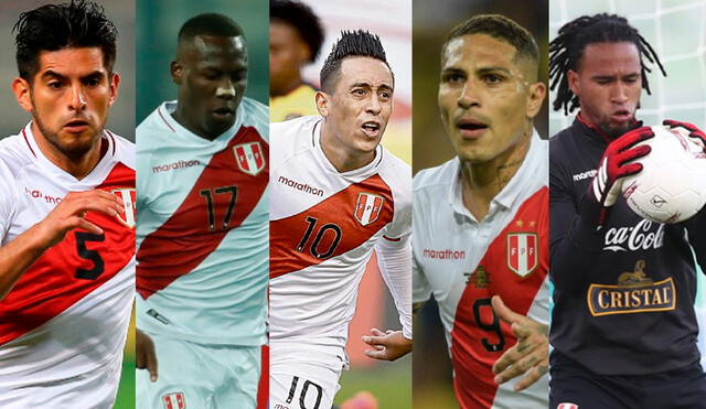 Zambrano, Advíncula, Cueva, Guerrero y Gallese son habituales convocados de la selección peruana. Composición: GLR.