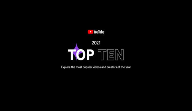 YouTube indica que los 10 videos más populares en en 2021 registran hasta 70 millones de horas de tiempo de reproducción. Foto: captura de YouTube