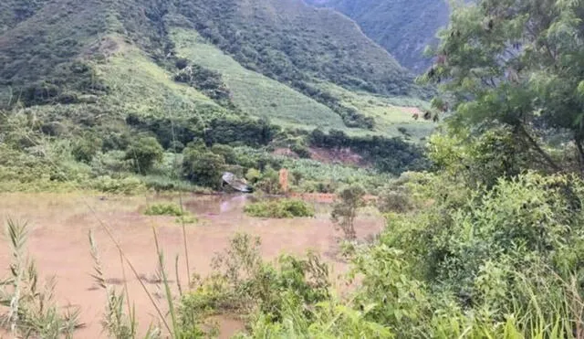 Esta situación puso en riesgo a las decenas de familias que habitan la ribera del río y bloqueó el tránsito vehicular. Foto: Cutivalú Piura