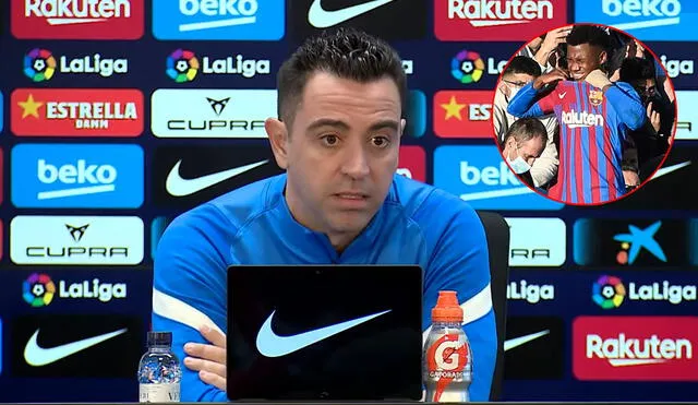 Desde que asumió como DT, Xavi no ha podido dirigir a Ansu Fati. Foto: FC Barcelona