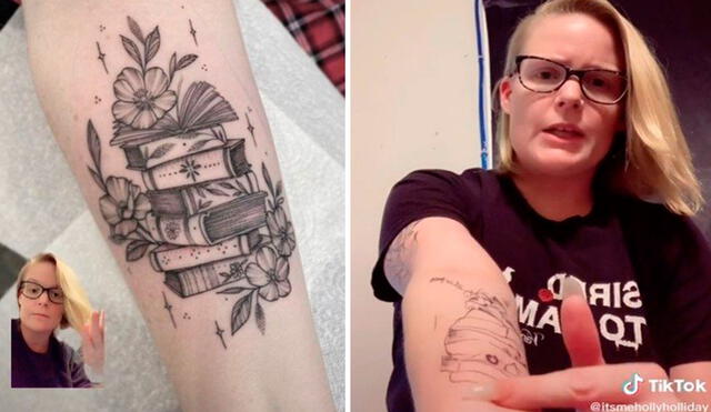Una joven acudió a un estudio para sumar un nuevo tatuaje a su lista; sin embargo, nada resultó a lo esperado y terminó muy molesta. Foto: captura de YouTube