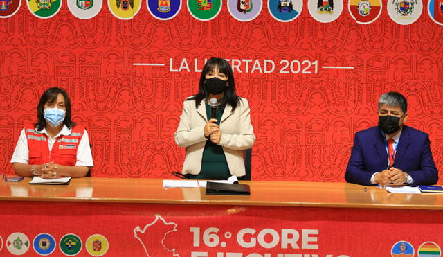 Mirtha Vásquez dio inicio al segundo día del GORE Ejecutivo en Trujillo. Foto: J.Mendoza/La República