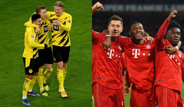 Borussia Dortmund y Bayern Múnich se enfrentarán en la fecha 14 de la Bundesliga. Foto: composición LR/ AFP