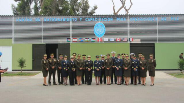 Oficiales participaron en el III Curso para Oficiales de Estado Mayor de las Naciones Unidas. Foto: Mindef