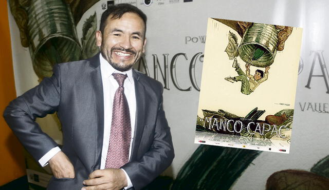 Estreno. Henry Vallejo Torres en un momento de la avant premiere de Manco Cápac. Foto: difusión