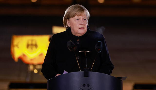 El mensaje de Angela Merkel es el último de los más de 600 videos que ha grabado durante sus 16 años en el poder. Foto: AFP
