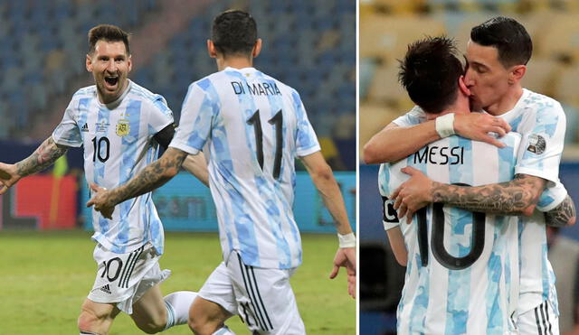 Ángel Di Mari y Lionel Messi fueron subcampeones en el Mundial de Brasil 2014. Foto: composición/ Andina