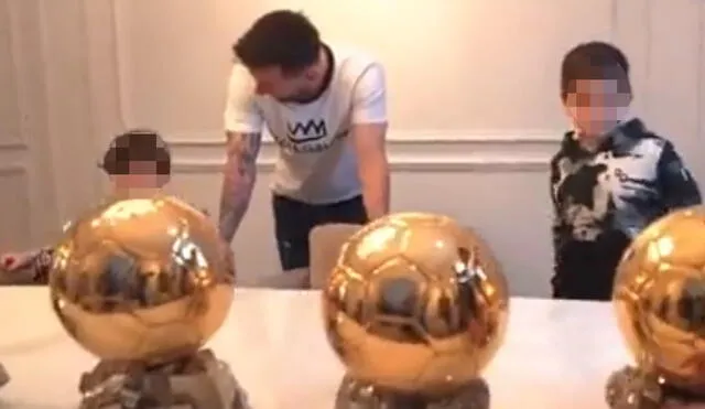 Lionel Messi ganó su séptimo Balón de Oro el pasado lunes. Foto: TNT Sports Argentina