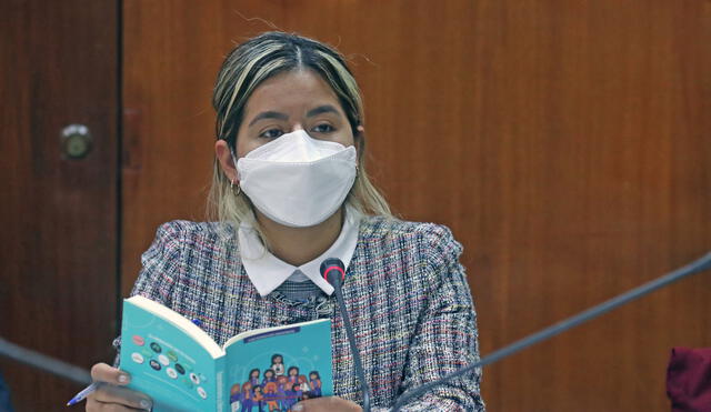 Tania Ramírez representa a la región de Cajamarca en el Congreso de la República. Foto: Parlamento