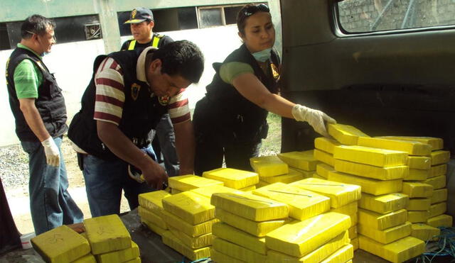 En Lambayeque, en el 2019 se decomisaron 300 kg de droga, mientras que en 2020 fueron 200 kg. Foto: referencial/Andina