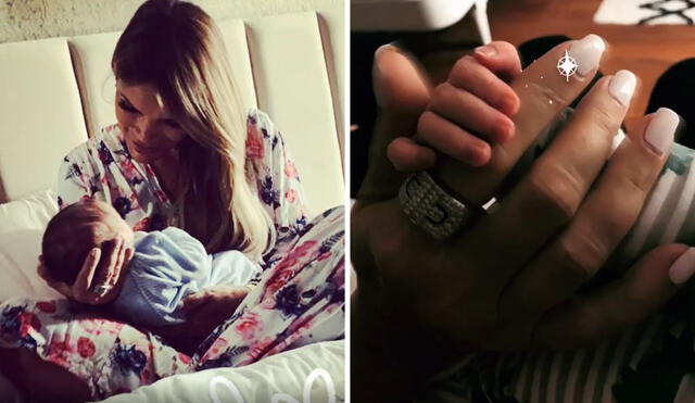 Jessica Newton comparte tiernas imágenes con su nieto. Foto: composición/Instagram