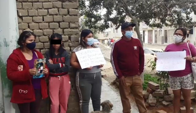 Familiares y vecinos pidieron justicia para menor. Foto: captura video Perú Sin Fronteras