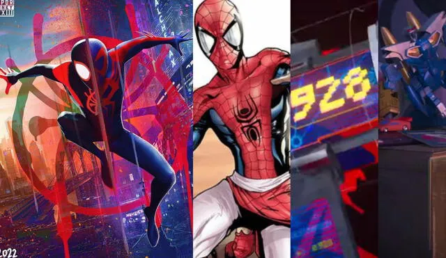 Spider-Man: across the Spider-Verse (Part one) dejó varios guiños a otras versiones de Spider-Man de los cómics y series animadas. Foto: composición/captura de Youtube/Marvel Comics/ Twitter