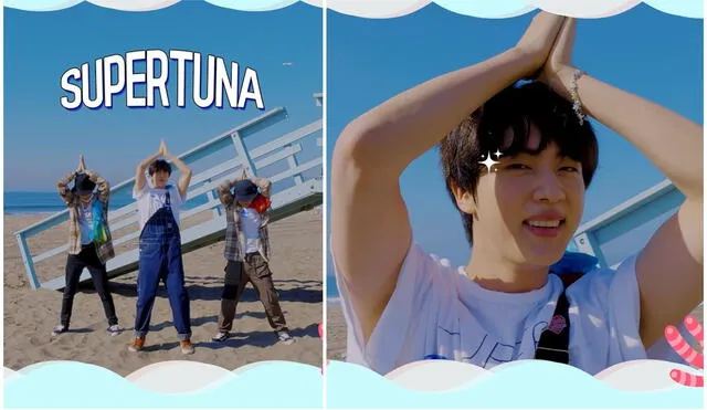BTS: "Super tuna" de Jin se ha convertido en todo un éxito. Foto: Composición LR / Imágenes: Captura de YouTube