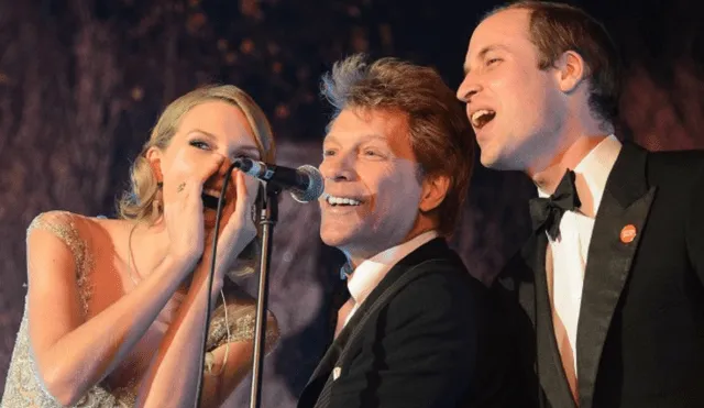El príncipe Guillermo recordó el karaoke que hizo con Taylor Swift y Jon Bon Jovi. Foto: Page Six