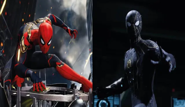 Los nuevos atuendos que se aprecian en los tráiler de la película Spider-Man: No Way Home podrán utilizarse en esta versión del videojuego. Foto: composición LR/ IGN