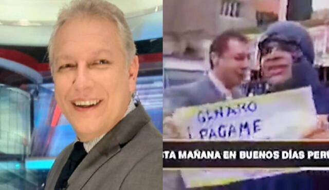 Gunter Rave fue interrumpido por extrabajador de Panamericana TV durante enlace en vivo. Foto: Instagram/ captura de Panamericana TV