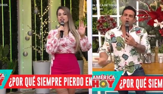 Jossmery Toledo fue invitada para hablar del tema ¿Por qué siempre pierdo en el amor? Foto: captura América Hoy