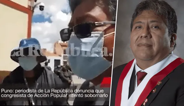 El video en el que Flores pretende corromper al periodista de La República se publicó y difundió. Foto: Liubomir Fernández/Congreso de la República.