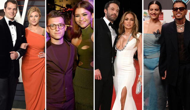 Jennifer Lopez, Rosalía, Zendaya, Henry Cavill, entre otros, comenzaron una relación en este 2021. Foto: EFE/People/Variety/Telemundo