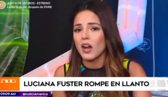 Luciana Fuster negó tener un romance con Diego Rodríguez. Foto: captura América TV