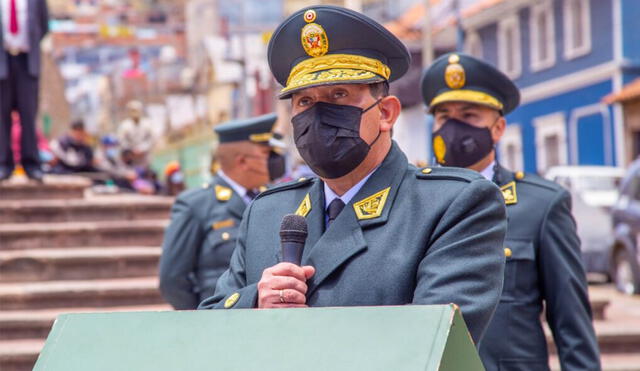 Jefe de la X Macro Región Policial de Puno hizo el anuncio en ceremonia. Foto: Cortesía radio Pachamama