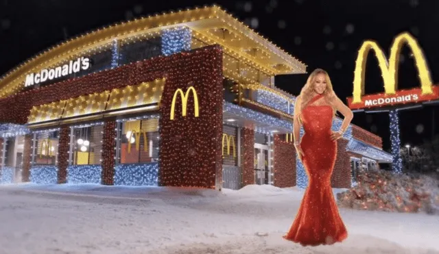 Mariah Carey lanza comercial para su menú especial en McDonald’s. Foto: Youtube Mariah Carey
