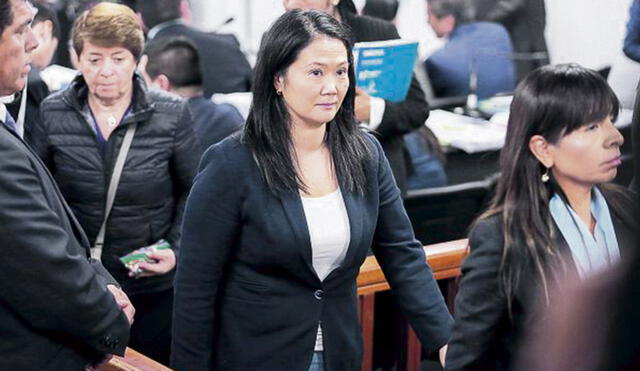 Acusada. Keiko Fujimori se enfrenta a juicio por varios delitos. Foto: difusión