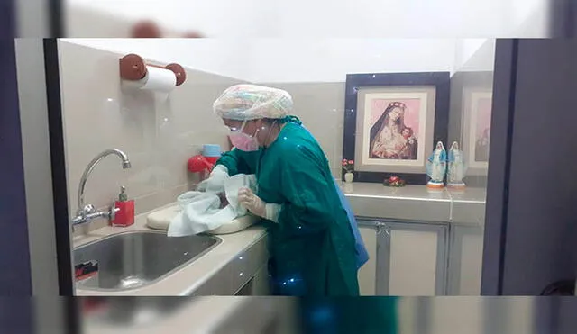 Bebé de madre de familia fue llevada a un hospital. Foto: Radio Santo Domingo