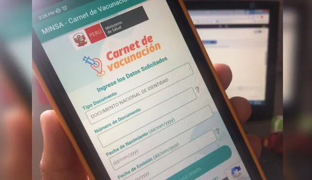 El Minsa habilitó una aplicación para ver tu carnet de vacunación en tiempo real. Foto: La República