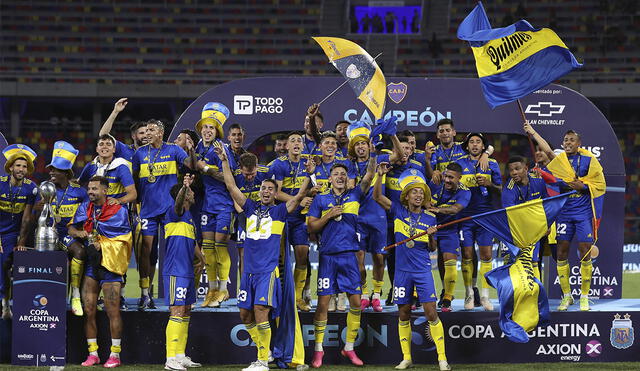 Boca Juniors consiguió la Copa Argentina tras vencer a Talleres. Foto: AFP