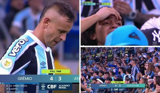 Gremio cayó en la segunda división de Brasil. Foto: captura de ESPN