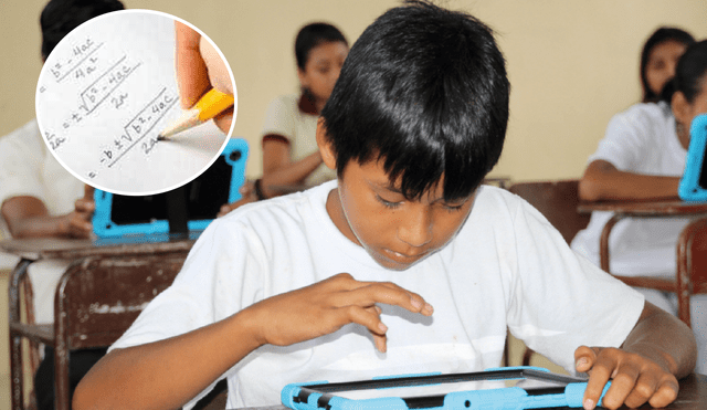 Las ejercicios matemáticos representan un reto para los estudiantes en edad escolar. Foto: composición La República