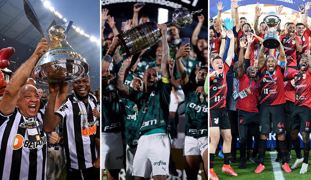 Tres de cada cuatro clubes que jugaron el Brasileirao 2021 estarán en la Libertadores o Sudamericana del 2022. Foto: composición/EFE