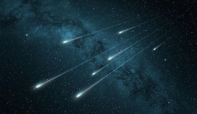 La lluvia de estrellas gemínidas, provenientes de un asteroide, llegará a su máximo en los próximos días. Foto: referencial / Adobe Stock
