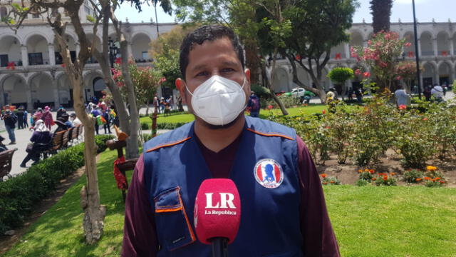 Erick Ramos Luna señaló que la protesta inicia a las 9.00 a. m. en la plaza San Martín de Arequipa. Foto: La República