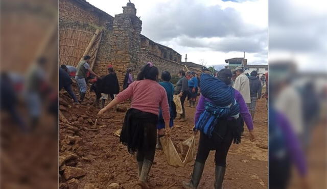 Además, recibieron el apoyo de miembros del programa Trabaja Perú. Foto: Foto: Andina