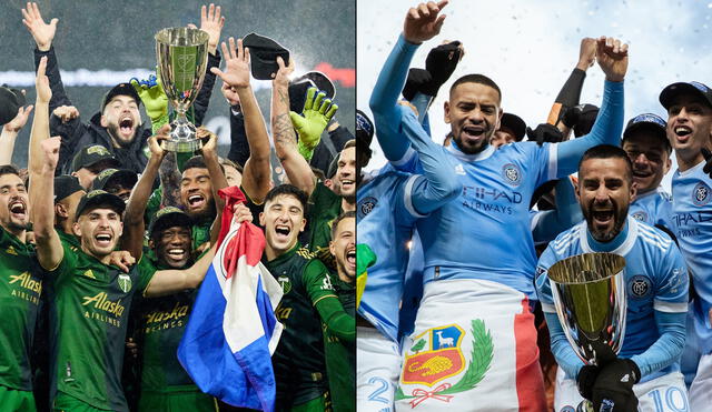 New York City y Portland Timbers buscarán ser el nuevo campeón del fútbol estadounidense. Foto: Twitter/composición